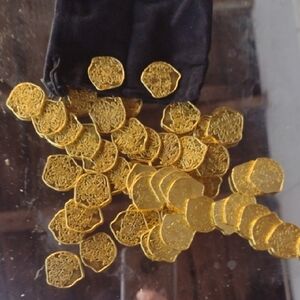Gold Plate Solid Etched Coins 50pc.Set